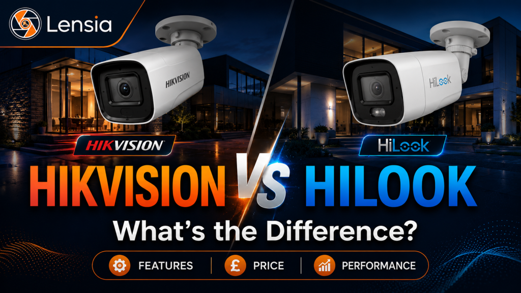 Hikvision vs HiLook CCTV camera comparison by Lensia UK
