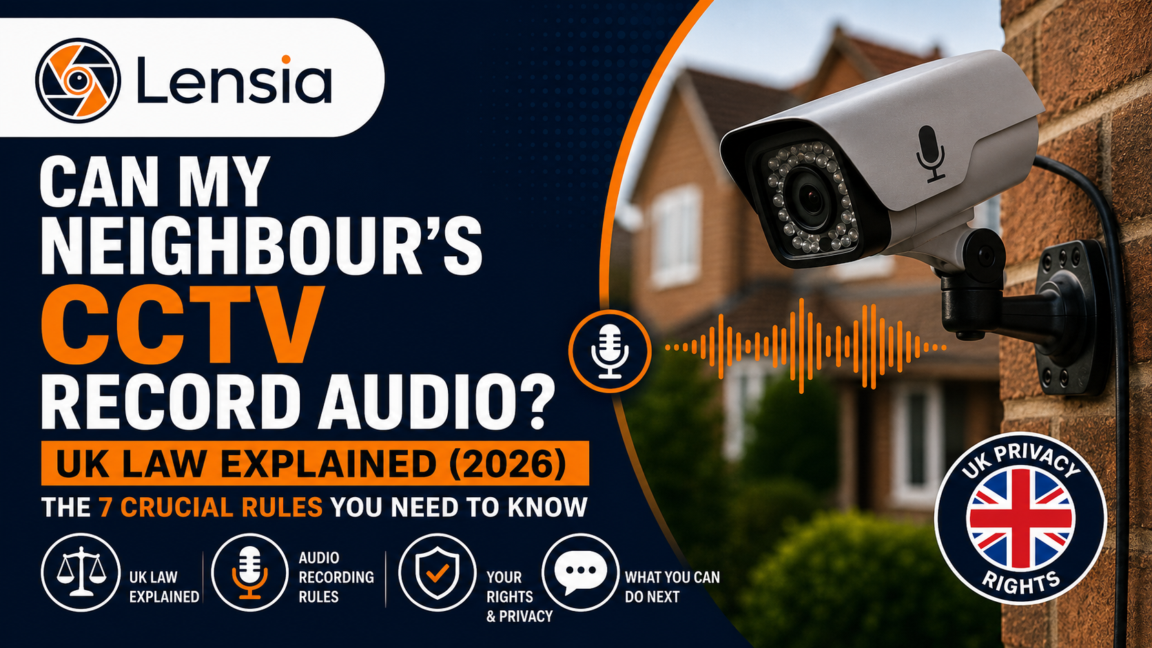 Neighbour CCTV recording audio in the UK – privacy rights explained